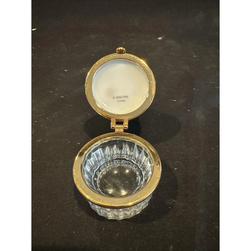 Vintage 2000 Enesco Precious Moments Nativity Hinged Ring Trinket Box